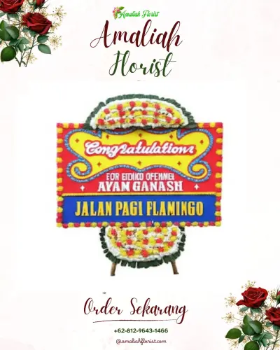 Bunga Papan Congratulation di Tempeh Lor